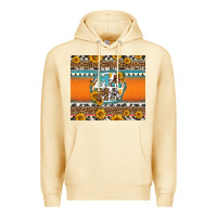 Pina Colada sunflowers hexagon frame mama Premium Hoodie - Jasminsmagicworld