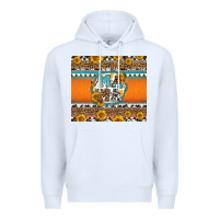White sunflowers hexagon frame mama Premium Hoodie - Jasminsmagicworld