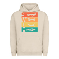 Pigment French Oak Retro Vintage Swimming Gift For Swimmers Urban Hoodie - longCreatives