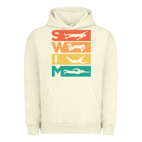 Pigment Pistachio Retro Vintage Swimming Gift For Swimmers Urban Hoodie - longCreatives