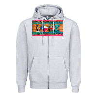 Heather Grey love texas sunflowers cactus cowhide license plate Zipper Hoodie - Artiststas