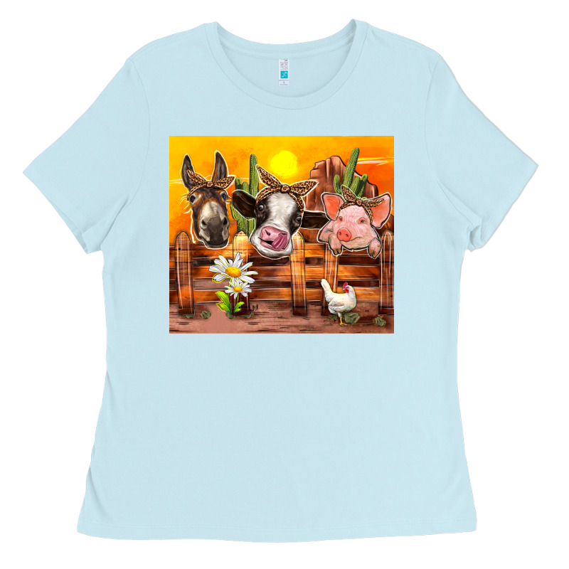 Farm Animal Ladies Tee by TumblerDesignByShophia | Teevron