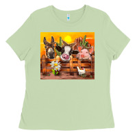 Matcha farm animal Ladies Tee - TumblerDesignByShophia