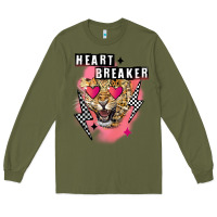 Army Green Heart breaker Valentine's Day Long Sleeve Tee - FaDigitalArtStudio