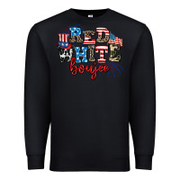 Black Red whıte boujee Premium Sweatshirt - AdoDesignShop