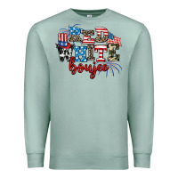 Seafoam Red whıte boujee Premium Sweatshirt - AdoDesignShop