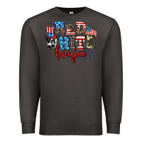 Smoke Red whıte boujee Premium Sweatshirt - AdoDesignShop