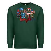 Sports Green Red whıte boujee Premium Sweatshirt - AdoDesignShop