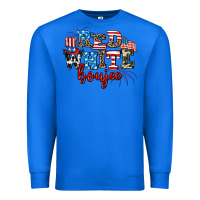 True Royal Red whıte boujee Premium Sweatshirt - AdoDesignShop