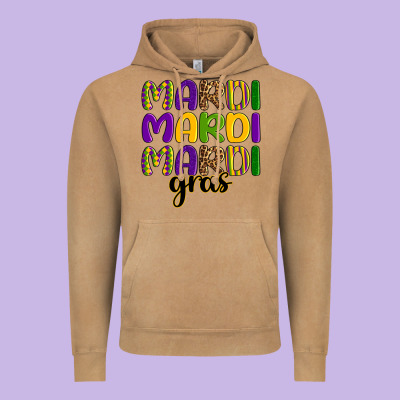 Mardi Mardi Mardi Gras Vintage Hoodie Designed By Oliviacreatesart