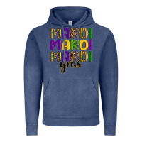 Vintage Denim mardi mardi mardi gras Vintage Hoodie - OliviaCreatesArt
