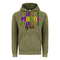 Vintage Olive mardi mardi mardi gras Vintage Hoodie - OliviaCreatesArt