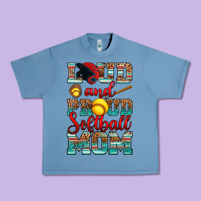 Loud And Proud Softball Mom Urban Heavy Tee Designed By Ranaportraitstore