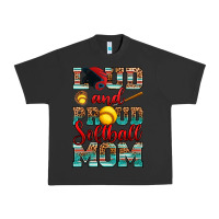 Pigment Black loud and proud softball mom Urban Heavy Tee - RanaPortraitStore