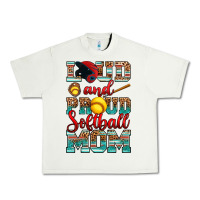 Pistachio loud and proud softball mom Urban Heavy Tee - RanaPortraitStore