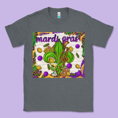Mardi Gras Fleur De Lis Tumbler Classic Tee Designed By Howdyjamesfarm