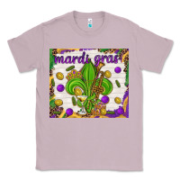 Lilac Mardi Gras Fleur De Lis tumbler Classic Tee - HowdyJamesFarm
