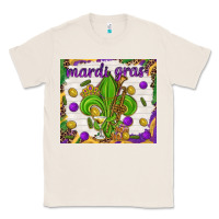 Natural Mardi Gras Fleur De Lis tumbler Classic Tee - HowdyJamesFarm