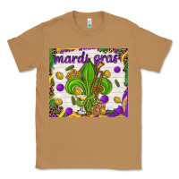Toasted Coconut Mardi Gras Fleur De Lis tumbler Classic Tee - HowdyJamesFarm