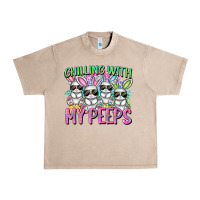 French Oak Chilling with my peeps Easter bunnies Urban Heavy Tee - CowGirlArtShop