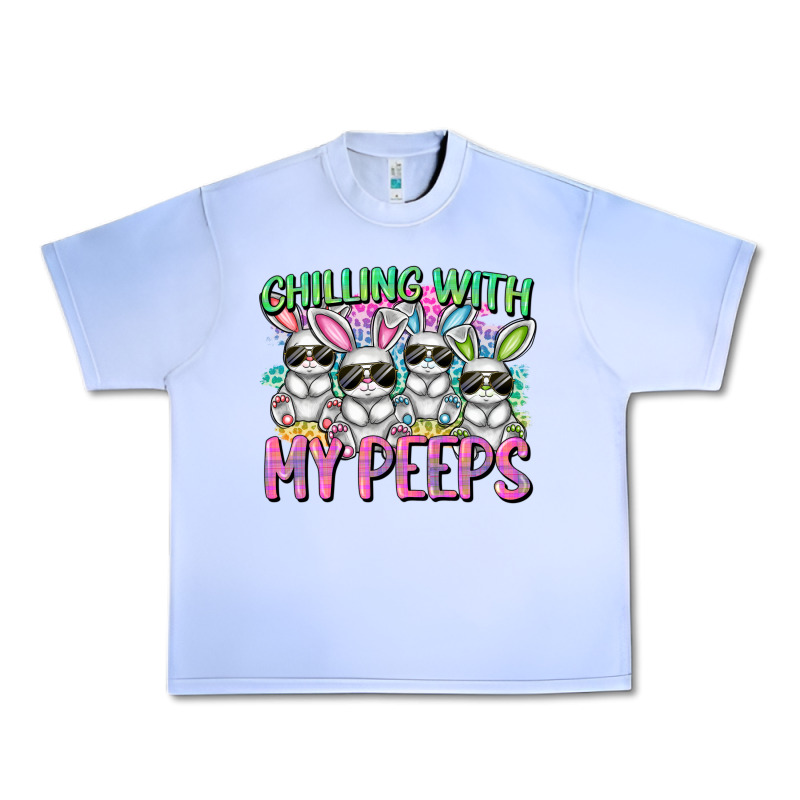Chilling With My Peeps Easter Bunnies Urban Heavy Tee by CowGirlArtShop | Teevron