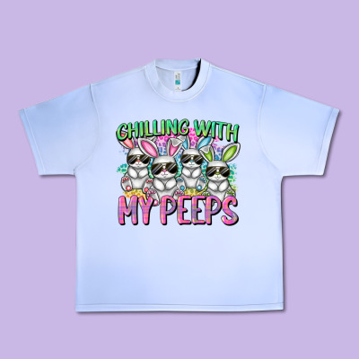 Chilling With My Peeps Easter Bunnies Urban Heavy Tee Designed By Cowgirlartshop