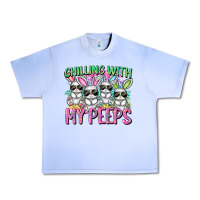 Grape Ice Chilling with my peeps Easter bunnies Urban Heavy Tee - CowGirlArtShop