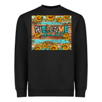 Black Welcome fall Heavyweight Sweatshirt - Artiststas