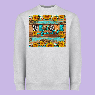 Welcome Fall Heavyweight Sweatshirt Designed By Artiststas