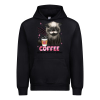 Black coffee because murder is wrong grumpy cat Urban Hoodie - JahusDesignShop