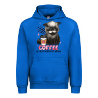 Cobalt coffee because murder is wrong grumpy cat Urban Hoodie - JahusDesignShop