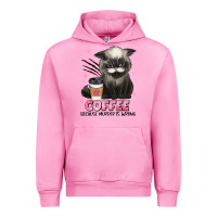 Fuchsia Pink coffee because murder is wrong grumpy cat Urban Hoodie - JahusDesignShop