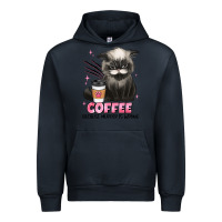 Navy coffee because murder is wrong grumpy cat Urban Hoodie - JahusDesignShop