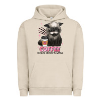 Pigment French Oak coffee because murder is wrong grumpy cat Urban Hoodie - JahusDesignShop