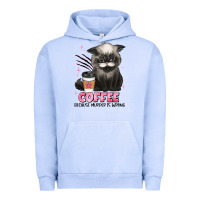 Pigment Grape Ice coffee because murder is wrong grumpy cat Urban Hoodie - JahusDesignShop