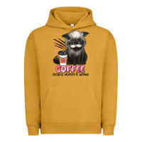 Pigment Peanut Butter coffee because murder is wrong grumpy cat Urban Hoodie - JahusDesignShop
