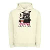 Pigment Pistachio coffee because murder is wrong grumpy cat Urban Hoodie - JahusDesignShop