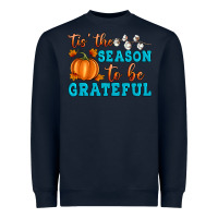 Navy Tis' the Season To Be Grateful Heavyweight Sweatshirt - Artiststas
