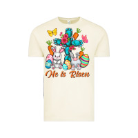 Vintage Arctic He is risen with Cross Easter Day Vintage Tee - HowdyJamesFarm