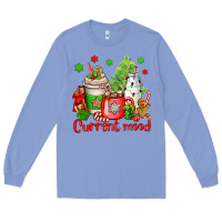 Colony Blue current mood christmas Long Sleeve Tee - OliviaCreatesArt