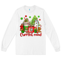 White current mood christmas Long Sleeve Tee - OliviaCreatesArt