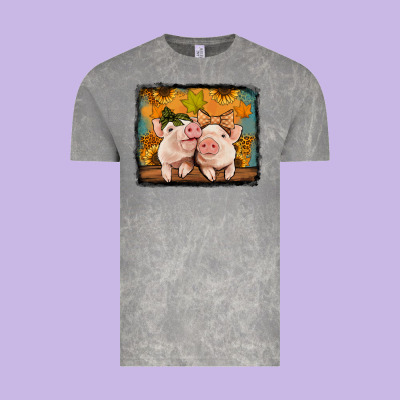 Fall Pigs Vintage Tee Designed By Jasminsmagicworld