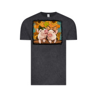 Vintage Black fall pigs Vintage Tee - Jasminsmagicworld