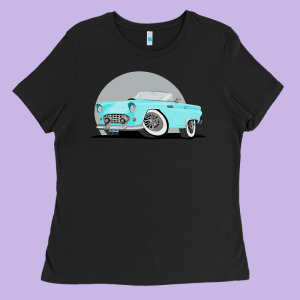 55 Thunderbird Ladies Tee Designed By Longcreatives