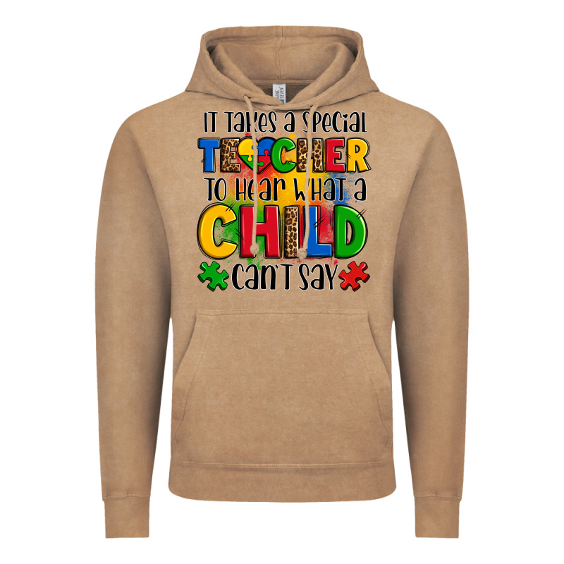 It Takes A Special Teacher To Hear What A Child Can't Say Vintage Hoodie by OliviaCreatesArt | Teevron