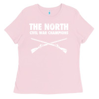 Bubblegum Pink History - American Civil War North Union Ladies Tee - longCreatives