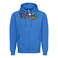 True Royal texas with arrow and sunflowers Zipper Hoodie - Artiststas