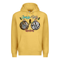Antique Gold Jingle Bell Rockin Premium Hoodie - CowhideDigitalArt
