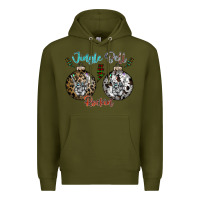 Army Green Jingle Bell Rockin Premium Hoodie - CowhideDigitalArt