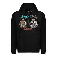Black Jingle Bell Rockin Premium Hoodie - CowhideDigitalArt